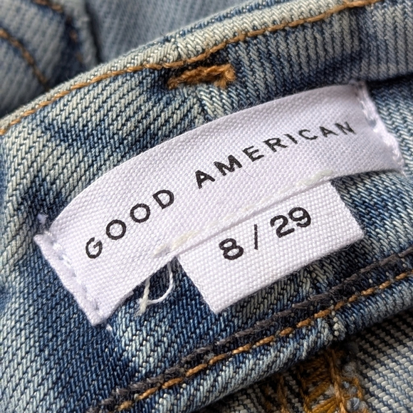 Good American Good Curve Bootcut Jeans 29 | Y2K Twist Seam Split Hem Denim - Picture 7 of 14
